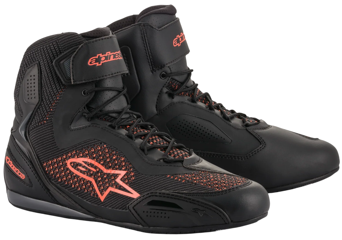 Мотоботы Alpinestars Faster-3 Rideknit Black/Red Fluo купить от 9